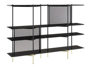CLYDE - Open oak and stoneware bookcase - Cabinet by Ligne Roset