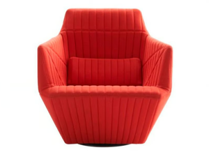 FACETT - Swivel fabric armchair with armrests - Armchair by Ligne Roset