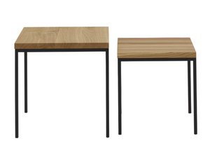 GABY - Square oak coffee table - Coffee table by Ligne Roset
