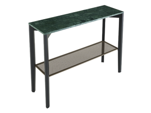 INAMMA - Rectangular marble console table with shelving - Console by Ligne Roset