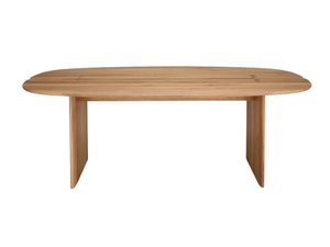 INTERVALLE - Oval solid wood dining table - Table by Ligne Roset