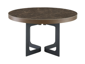JAVA - Round extending walnut table - Table by Ligne Roset