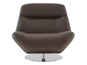 MANAROLA - Swivel leather armchair - Armchair by Ligne Roset