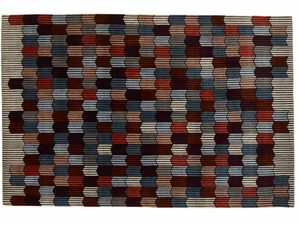 MÉMOIRE D’UNE TRAME - Rectangular handmade wool rug with geometric shapes - Rug by Ligne Roset