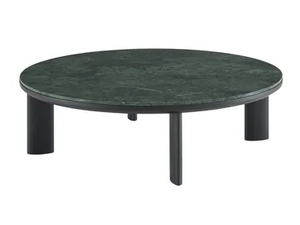SARAGOSSE - Round marble and ash coffee table - Coffee table by Ligne Roset