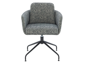 TADAO - Swivel with 4-spoke base fabric chair with armrests - Chair by Ligne Roset