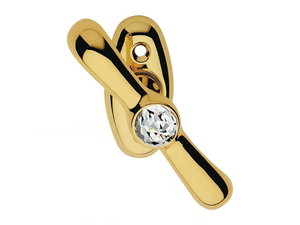 IDEA CRYSTAL - Chromed brass Cremone handle with Swarovski® Crystals on rose - Finishes accessories by LINEA CALI'