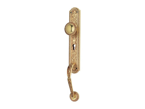 JARDIN - Louis XIV brass pull handle with Lock - Finishes accessories by LINEA CALI'