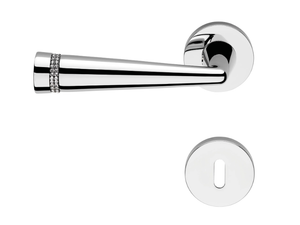 LED MESH - Brass door handle with Swarovski® Crystals - Finishes accessories by LINEA CALI'