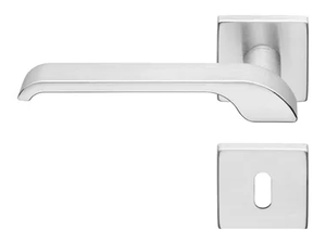 TURBO - Brass door handle with square lock - Finishes accessories by LINEA CALI'