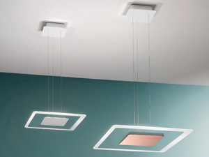 ARUBA - LED glass and steel pendant lamp - Ceiling lamp by Linea Light Group
