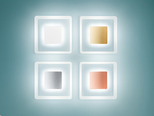 ARUBA - LED glass and steel wall lamp - Wall lamp by Linea Light Group