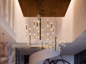PERLA - LED metal chandelier - Ceiling lamp by Linea Light Group