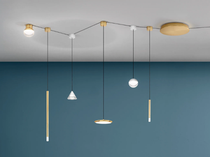 SINFONIA SYSTEM - LED glass and aluminium pendant lamp - Ceiling lamp by Linea Light Group