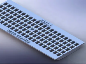 LIGHT DUTY GULLY GRATING - Walkable galvanized steel Grille - Finishes accessories by LINK industries