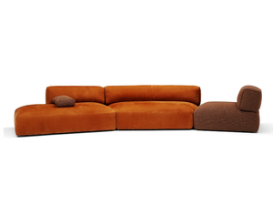 GILBERT - Modular curved fabric sofa - Sofa by Linteloo