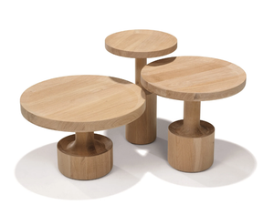 KIGI - Round solid wood coffee table - Coffee table by Linteloo