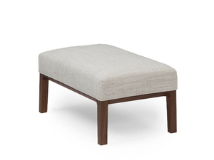 MILES - Upholstered fabric footstool - Pouf by Linteloo