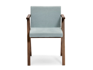 MODEL D - Upholstered fabric chair with armrests - Chair by Linteloo