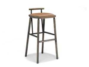 OISEAU - Wooden barstool with integrated cushion - Accessories by Linteloo