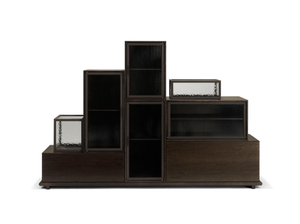 STACK - Glass highboard - Cabinet by Linteloo