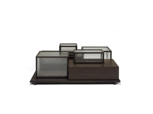 STACK - Square glass coffee table - Coffee table by Linteloo