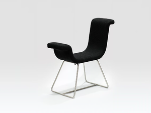 A-NORMAL - Sled base fabric chair - Chair by Liqui Contracts