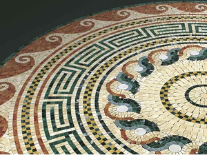 ARTISTIC CLASSIC - ZEUS - Marble mosaic - Floor tile-stone by Lithos Mosaico Italia