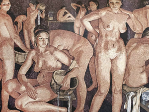 THE BATH I – OMAGGIO A SEREBRIAKOVA - Marble mosaic - Floor tile-stone by Lithos Mosaico Italia