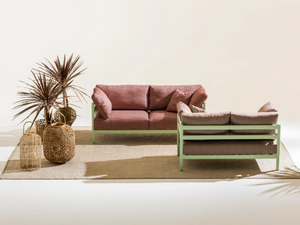 RIVA - Fabric garden sofa - Sofa by Liu Jo Living Collection