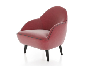 SOFT & PLUMB - Upholstered fabric armchair with armrests - Armchair by Liu Jo Living Collection