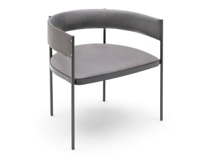 ERA EASYCHAIR - Leather easy chair with armrests - Armchair by Living Divani