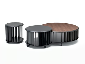 ISLANDS LOW TABLE - Round coffee table with storage space - Side table by Living Divani
