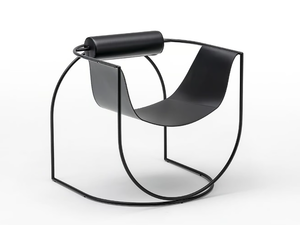 LEMNI - Tanned leather armchair with armrests - Armchair by Living Divani