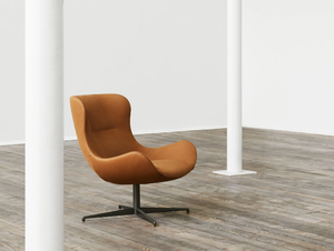 OOLONG - Swivel leather armchair with armrests - Armchair by Living Divani