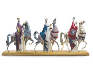 KINGS MELCHIOR, GASPAR AND BALTHASAR - Christmas porcelain decorative object - Styling by Lladró