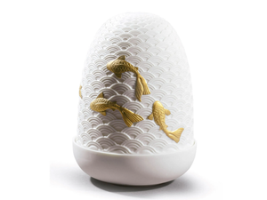 KOI DOME - LED rechargeable porcelain table lamp - Table lamp by Lladró