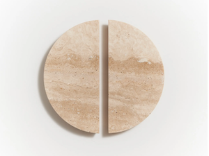 ARC - Travertine furniture handle - Floor tile-stone by Lo & Co Interiors