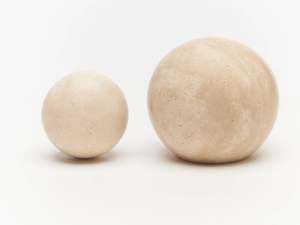 HUBBLE - Travertine furniture knob - Floor tile-stone by Lo & Co Interiors