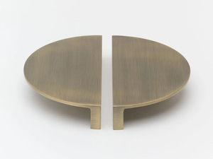LUNA - Brass door handle - Finishes accessories by Lo & Co Interiors