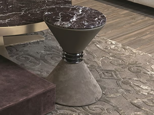 ANGIE - Leather coffee table for living room - Coffee table by Longhi