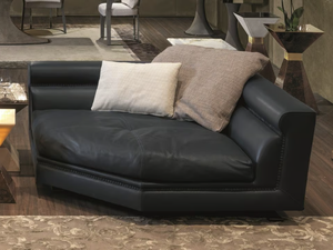 ANSEL - Upholstered leather day bed - Sofa by Longhi