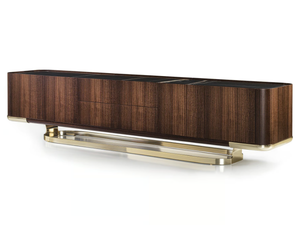 CONCORD - Double-sided wooden sideboard with doors and drawers - Cabinet by Longhi