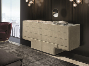 DO - Leather chest of drawers - drawer by Longhi