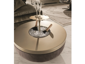 GODWIN BAR - Round coffee table with ice bucket - Coffee table by Longhi