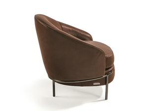 LLOYD - Leather armchair - Armchair by Longhi