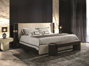 MI - Upholstered bed - Bed frame by Longhi