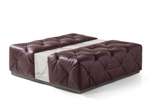 MUST - Tufted leather pouf - Pouf by Longhi