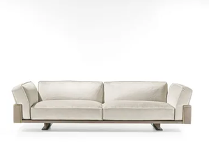RITUAL - 3 seater leather sofa - Sofa by Longhi