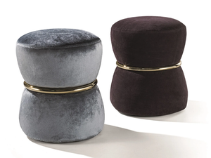 RIVER - Upholstered fabric pouf - Pouf by Longhi